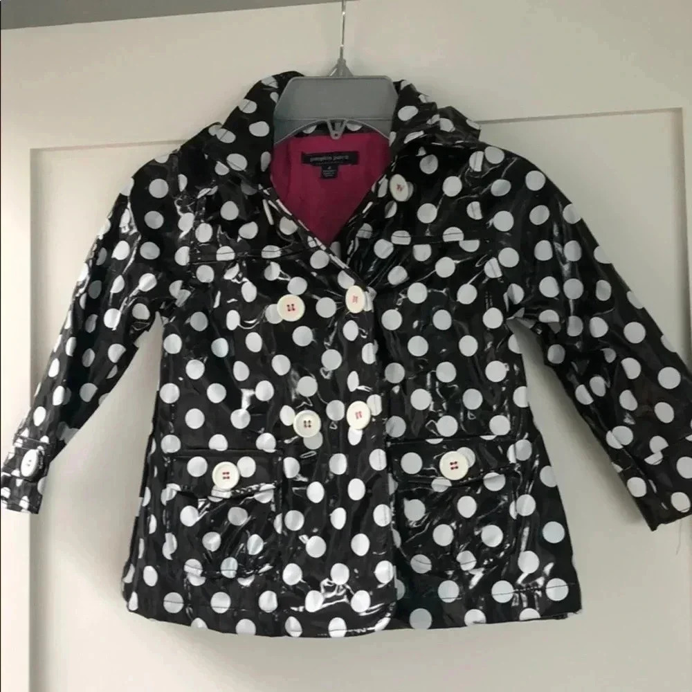 Pumpkin Patch dot raincoat